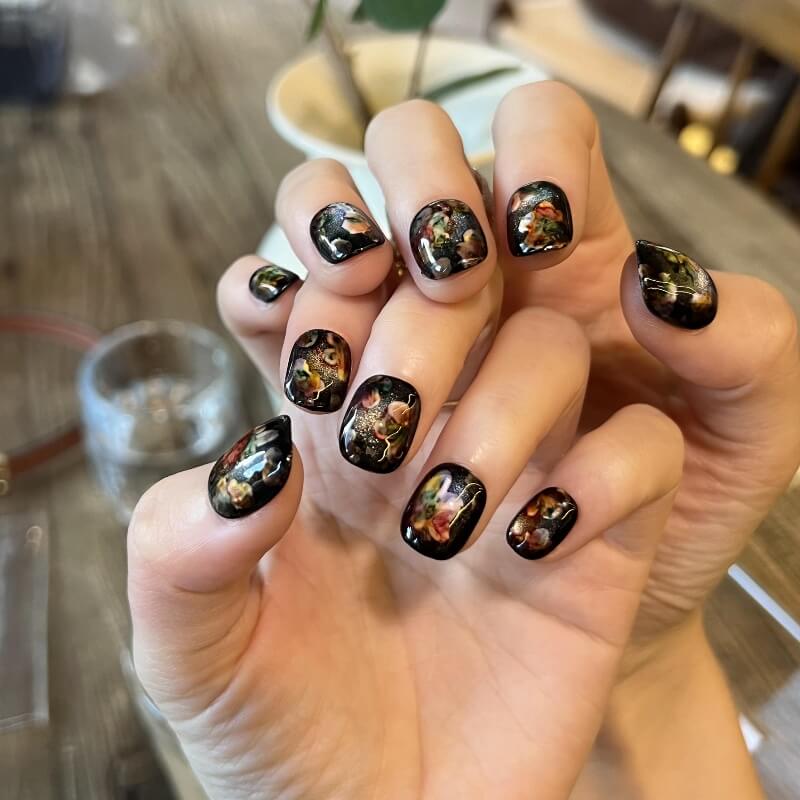Gothic Bloom Artisan Press-On Nails - My Store