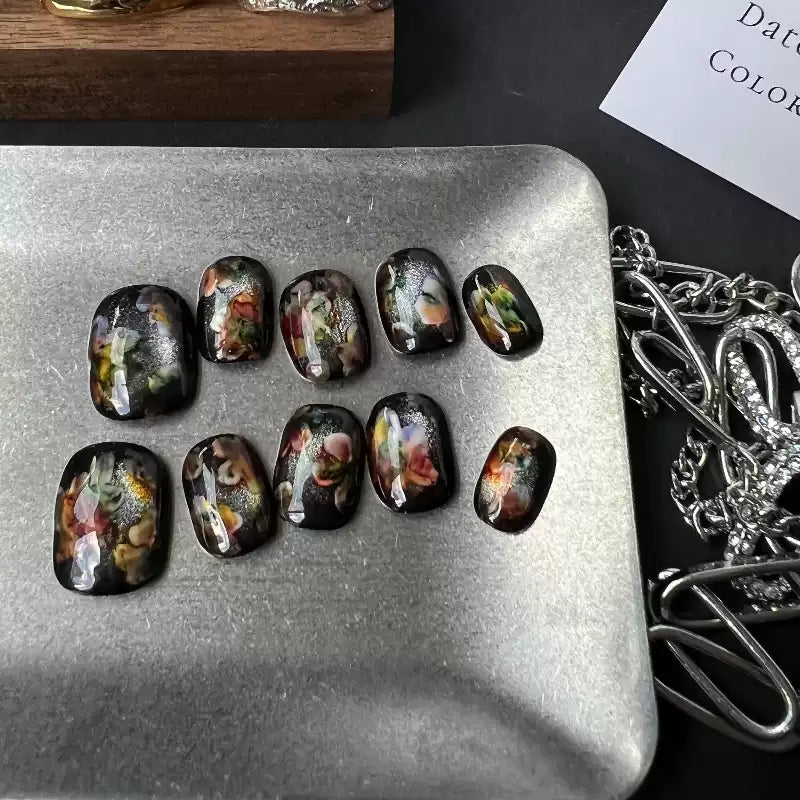 Gothic Bloom Artisan Press-On Nails - My Store