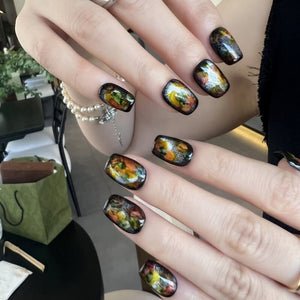 Gothic Bloom Artisan Press-On Nails - My Store