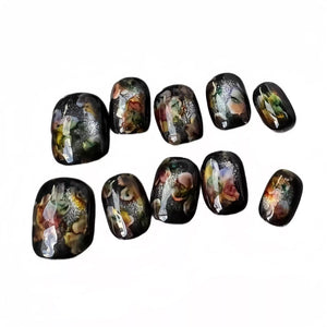 Gothic Bloom Artisan Press-On Nails - My Store
