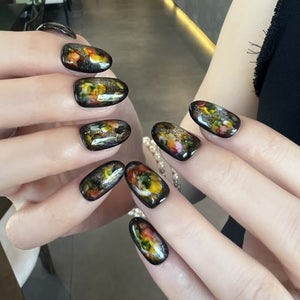 Gothic Bloom Artisan Press-On Nails - My Store