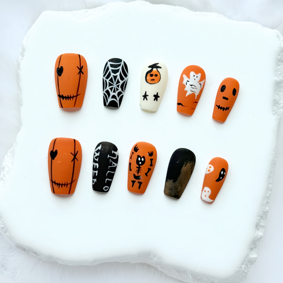 Halloween Cartoon Press On Nails - Momenails