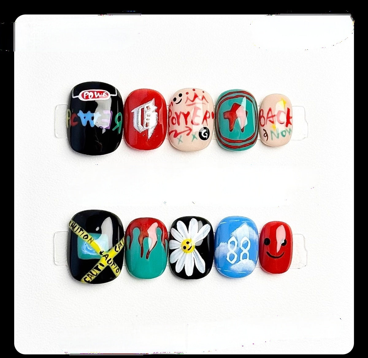 Graffiti Pop Art Press On Nails - Momenails