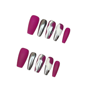 Chrome Fusion Fantasy Press-On Nails